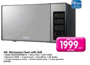 Samsung 40Ltr Microwave Oven with Grill MG402MADXBB/FA