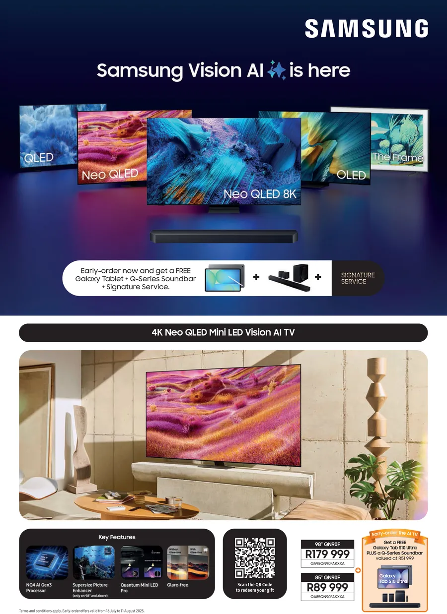 Samsung : Tv Early Order Now (25 July - 11 August 2025)
