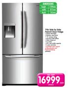 Samsung 710Ltr Side by Side French Door Fridge RF67DESL