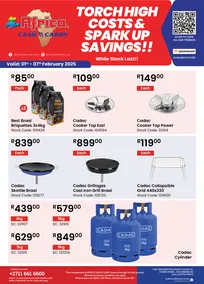 Africa Cash & Carry : Torch High Costs & Spark Up Savings (01 February - 07 February 2025 While Stocks Last)