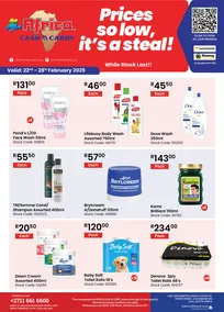 Africa Cash and Carry : Prices So Low, It's A Steal (21 February - 27 February 2025 While Stocks Last)