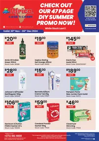 Africa Cash & Carry : DIY Summer Promo (30 November - 06 December 2024 While Stocks Last)