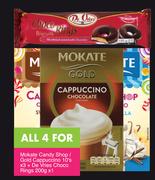 Mokate Candy Shop/Gold Cappuccino 10's x3 + De Vries Choco Rings 200gx1-For All 4