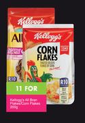 Kellogg's All Bran Flakes/Corn Flakes-11x200g