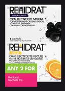 Rehidrat Sachets-For Any 2 x 6's