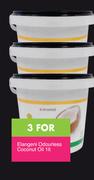 Elangeni Odourless Coconut Oil-3x1ltr