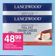 Lancewood Superior Cream Cheese Assorted-250g Each