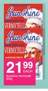 Sunshine Vermiceli-500g Each