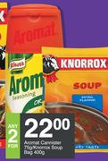 Aromat Cannister-75g/Knorrox Soup Bag 400g-For Any 2