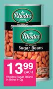 Rhodes Sugar Beans In Brine-410g Each