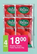 Rhodes Tomato Paste Sachets-For 4 x 50g