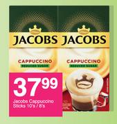 Jacobs Cappuccino Sticks-10's/ 8's