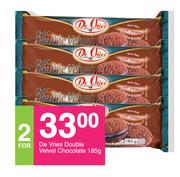 De Vries Double Velvet Chocolate-2x185g 