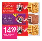 Bakers Red Label Creams-200g Each