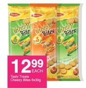Tasty Treats Cheezy Bites-6x30g Each