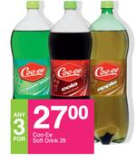 Coo-ee Soft Drink For Any 3 x 2Ltr
