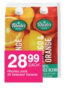 Rhodes Juice (Selected Variants)-2Ltr Each