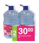 Save Spring Water-For 2 x 5Ltr