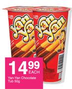 Yan-Yan Chocolate Tub-50g Each