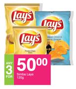 Simba Lays-For Any 3 x 120g