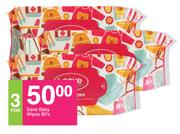 Save Baby Wipes-For 3 x 80's