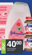 Johnson's Baby Lotion-For Any 2 x 200ml