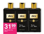 Dex Shower Gel-500ml Each