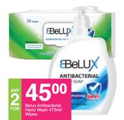 Belux Antibacterial Hand Wash Wipes-For Any 2 x 473ml