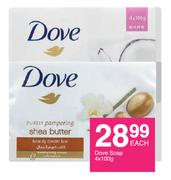Dove Soap-4 x 100g Each