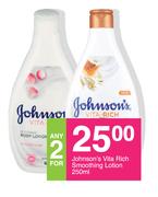 Johnson's Vita Rich Smoothing Lotion-For Any 2 x 250ml