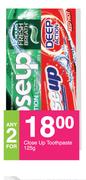 Close Up Toothpaste-For Any 2 x 125g