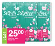 Stayfree Maxi Pads-For Any 3 x 10's