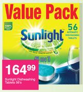 Sunlight Dishwashing Tablets Value Pack-56's Pack