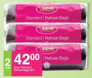 Save Standard Refuse Bags 20's Pack-For 2