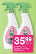 Chemico Hand Surface Sanitizing Spray-750ml Each
