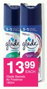 Glade Secrets Air Freshener-180ml Each
