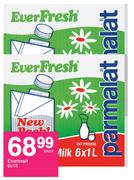 Everfresh Milk-6 x 1Ltr Each