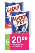 Lucky Pet Pure Sardines-For 5 x 400g