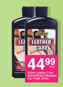 Shield Leather Care 400ml/ Sheild Miraplate Car Polish SH44-Each