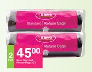 Save Standard Refuse Bags-For 2 x 20's Pack