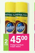 Pledge Furniture Polish-For 2 x 400ml