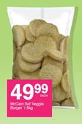 McCain Saf Veggie Burger-1.5Kg Each