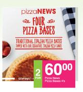 Pizza News Pizza Bases-For 2 x 4's