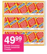 Bonnita Processed Cheese Sweetmilk/Cheddar-Per Kg