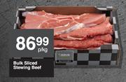 Bulk Sliced Stewing Beef-Per Kg