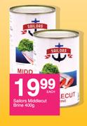 Sailors Middlecut Brine-400g Each