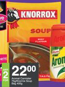 Aromat Cannister 75g/Knorrox Soup Bag 400g-For Any 2