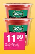 Rhodes Tomato Puree Cup-240g Each