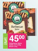 Robertsons Spice Refills 18 To 84g Brown Only-For Any 3