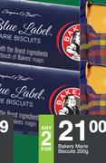 Bakers Marie Biscuits-For Any 2 X 200g